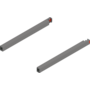 Reling L+R voor Merivobox, 270mm indiumgrijs