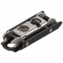 Montageplaat recht Onyx zwart, 0mm hoogteverstelbaar