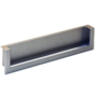 Komgreep buitenmaat 106x29mm mat chroom