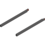 Reling L+R voor Merivobox, 350mm oriongrijs