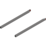 Reling L+R voor Merivobox, 400mm indiumgrijs