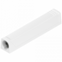TIP-ON adapterplaat, versie lang recht, zijdewit