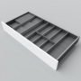 Bestekindeling houtdecor voor LEGRABOX C850-1050, D 45cm, se