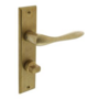 Deurkruk Banaan met schild 181x41x7mm WC63/8mm