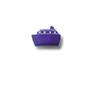 Knop nylon BLAUWE STOOMBOOT-vorm 50x35mm