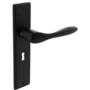 Deurkruk Banaan met schild 181x41x7mm sleutelgat 56mm