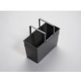 Afvalemmer donkergrijs inhoud 21 liter