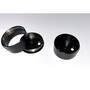 Pitons 25mm zwart, voor ronde roede 25mm