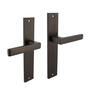 Deurkruk Hera op schild 245x45 mm blind antraciet