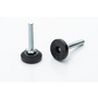 Stelvoet M8x60mm met beweegbare kst.voet 30x15mm (incl moer)