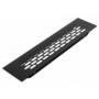 Luchtrooster 244x60mm aluminium zwart geeloxeerd