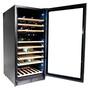 Vinata Wijnklimaatkast Premium, RVS glazen deur, 110 Flessen