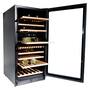 Vinata Wijnklimaatkast Premium, RVS glazen deur, 110 Flessen