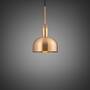 Forked Pendant/Brass/Medium Brass Shade