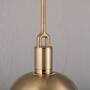 Forked Pendant/Brass/Medium Brass Shade