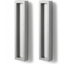 Glasdeurgreep 150x32x15mm mat zwart, per paar