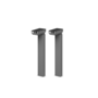 Milano set met 2x DL6 Experience. Kleur: Zilver RAL9006