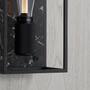 Caged Wall Light/Medium/Black Marble