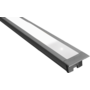 Diva met TouchLedDimmer aluminium Lengte: