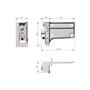 Kastophanger LIBRA H7 rechts, voor alu profiel, om te schroe