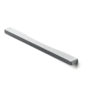 Greep 264x18x10mm mat metallic aluminium, hartmaten 224/192/