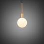 Forked Pendant/Brass/Medium Opal Globe