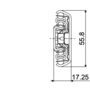 Ladegeleider ULF HD D 300mm, uittrekbaarheid 320mm, VE=6pr