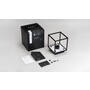 Caged Wall Light/ Small/Black Marble