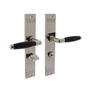 Deurkruk Ton Basic met schild WC63/8mm nikkel