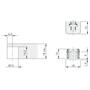 Plankdrager Flipper grijs, kliksysteem, voor 18mm hout