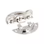 Bladverbinder rond 60mm, dikte 1,5mm vernikkeld