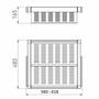 Schoenenrek, uittrekbaar metal 600 mm SOFT-CLOSE, Wit