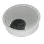 Kabeldoorvoer 80mm ALU look, diepte 22mm