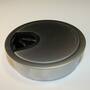 Kabeldoorvoer 80mm ALU look, diepte 22mm