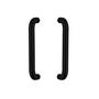 Deurgrepen U-vorm per paar 325x70x25 mm mat zwart