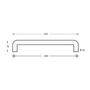 Deurgrepen U-vorm per paar 325x70x25 mm mat zwart
