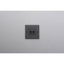 EU 1G Double Toggle Switch/w/out B+P Logo/Smoked Bronze