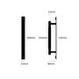 Pull Bar/Plate/Linear/Small 190Mm/Black (Non US)