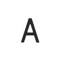 Huisletter A 100mm zwart