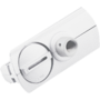 Adaptor wit 1-fase rail met 1x M10 binnendraad
