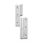 Paumelle RVS hoogte 64mm links, breedte 36mm (uitgeslagen)