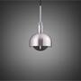 Forked Pendant/Steel/Medium Steel Shade/Medium Smoked