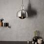 Forked Pendant/Steel/Medium Steel Shade/Medium Smoked