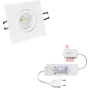 4x Vierk. wit+4x powerled+4x verl+driver