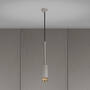 Exhaust Pendant/Cross/Stone/Brass