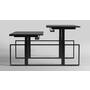Square duo HS zwart inclusief frame 1000-1500mm.