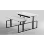 Square duo HS zwart inclusief frame 1000-1500mm.