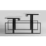 Square duo HS zwart inclusief frame 1000-1500mm.