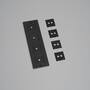 4G Wall Plate/Vertical/Black