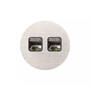 Rond 2.0 Multifit Data port  2 Keystones- s. trim - brushed